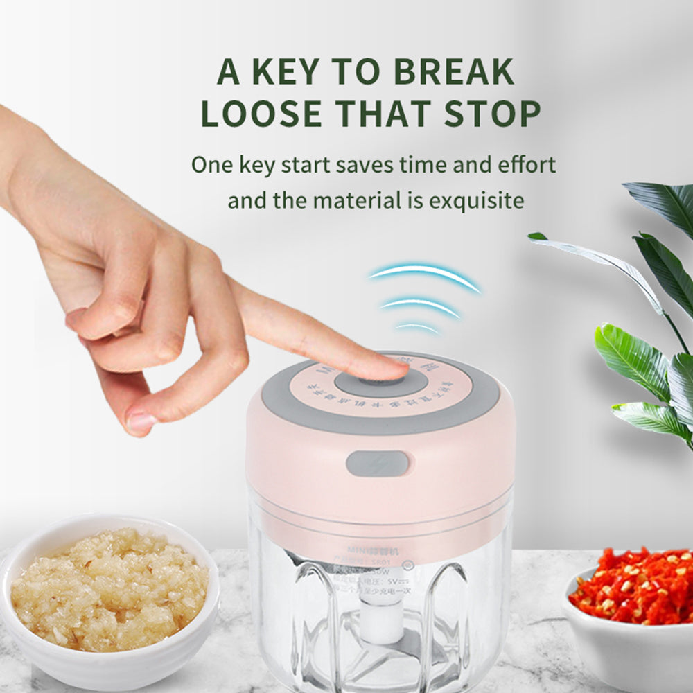 Effortless USB Mini Food Chopper: Crush, Grind, and Chop with Ease